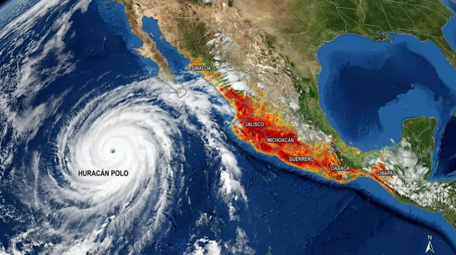CNPC insta a la población a reforzar medidas de autocuidado por efectos de huracán Polo, categoría 4