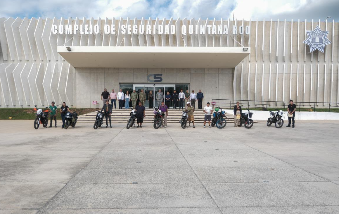 Recuperan nueve motocicletas robadas en Cancún y las devuelven a sus dueños