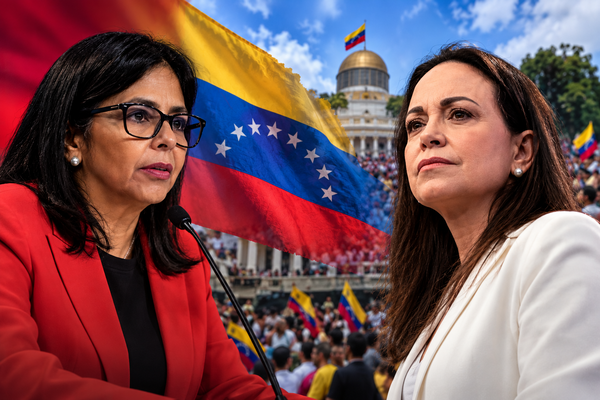 Delcy Rodríguez y Machado perfilan disputa electoral en Venezuela